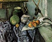 Paul Cezanne bottles and fruit still life Spain oil painting reproduction